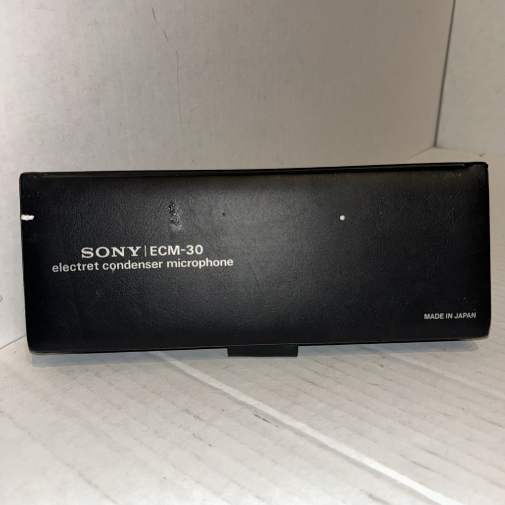 Sony ECM-30 Electret Condenser Microphone With Case‎ C1